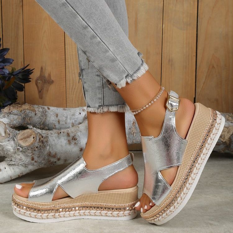 Sandales Compensées Confort Chic