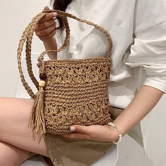 Sac En Paille Tressée