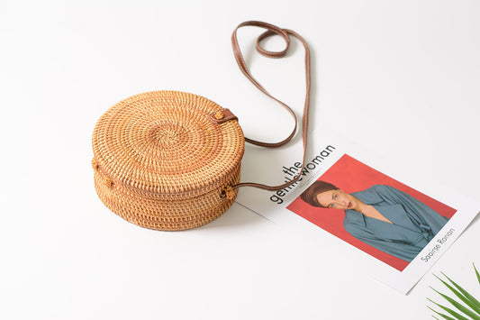 Sac Rond Tressé Bohème Chic