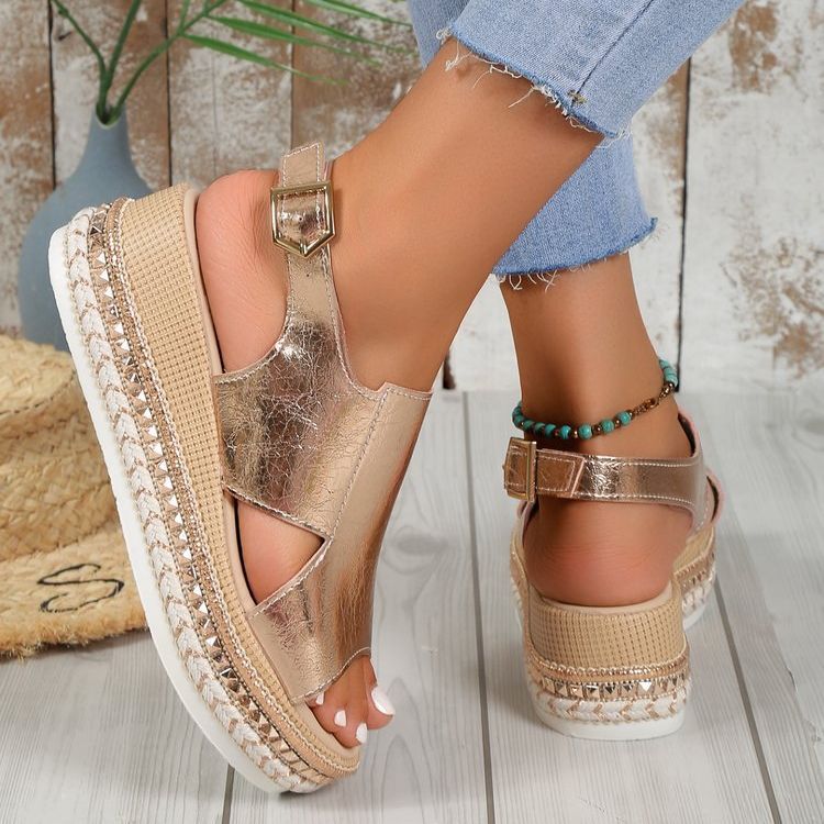 Sandales Compensées Confort Chic