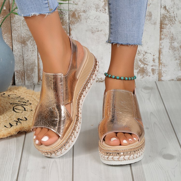 Sandales Compensées Confort Chic