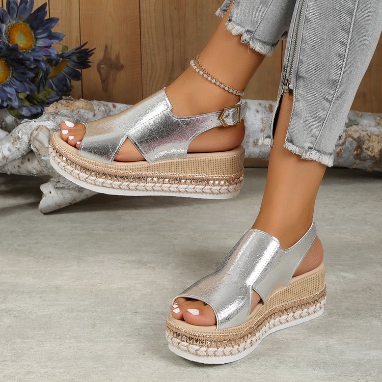 Sandales Compensées Confort Chic