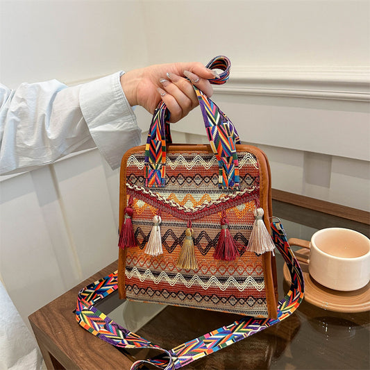 Sac Seau Tressé Ethnique